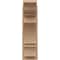 Ekena Millwork 8-in W x 16-in D x 28-in H Balboa Trad Rough Cedar Woodgrain TimberThane Outlooker, Primed Tan OUTUR080X16X28BOA04RCPR - alternate 2
